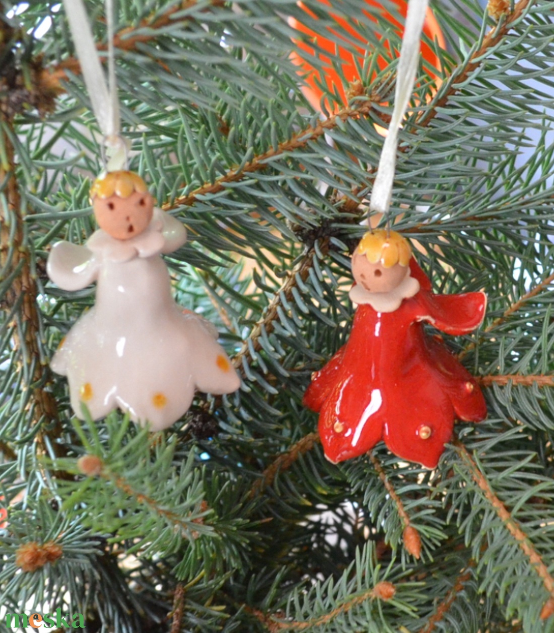Karácsonyfadíszek díszdobozban II, 6 db - karácsony - karácsonyi lakásdekoráció - karácsonyfadíszek - Meska.hu