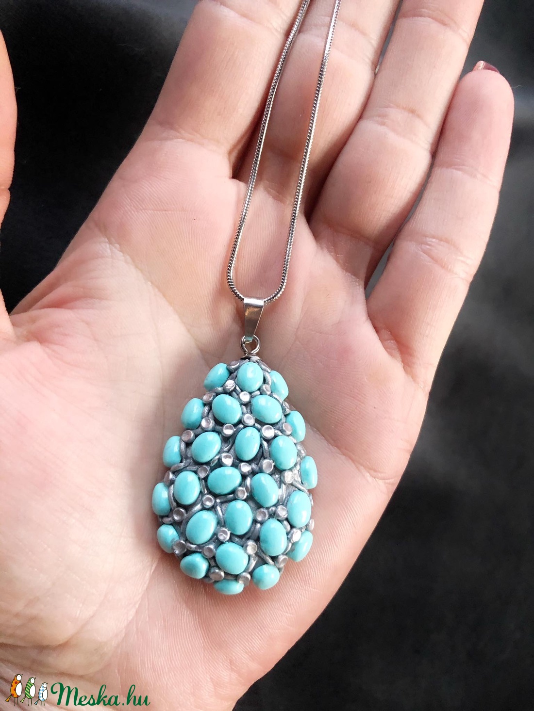 Barokk stílusú medál - ékszer - nyaklánc - medál - Meska.hu