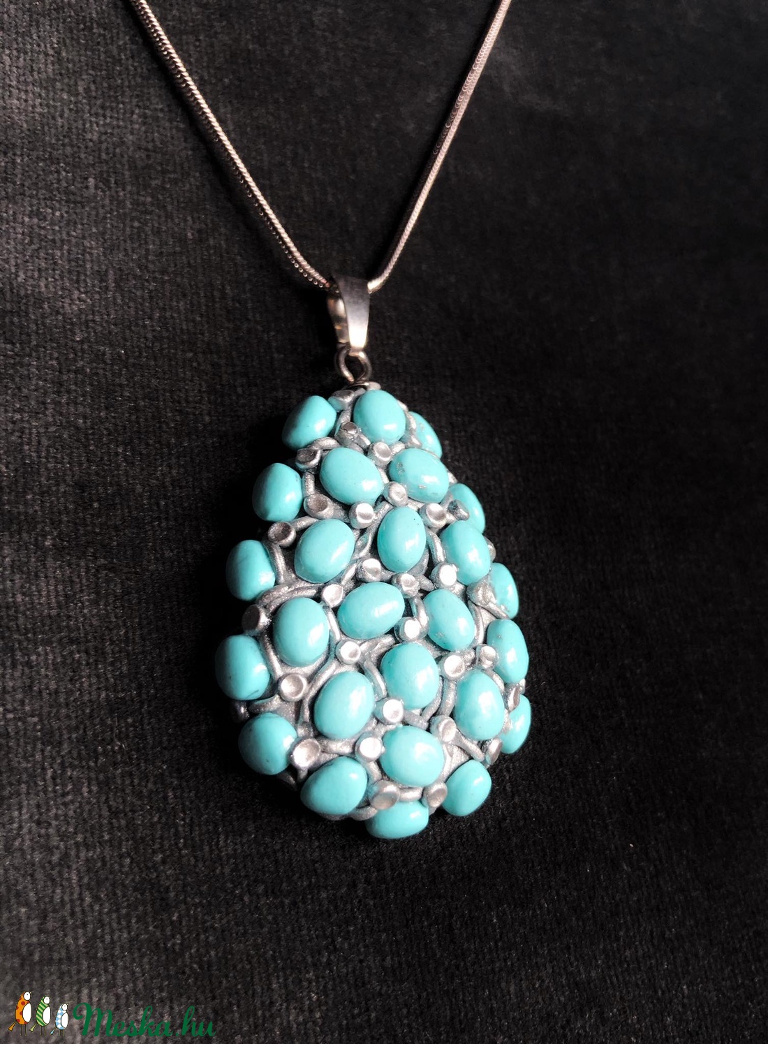 Barokk stílusú medál - ékszer - nyaklánc - medál - Meska.hu