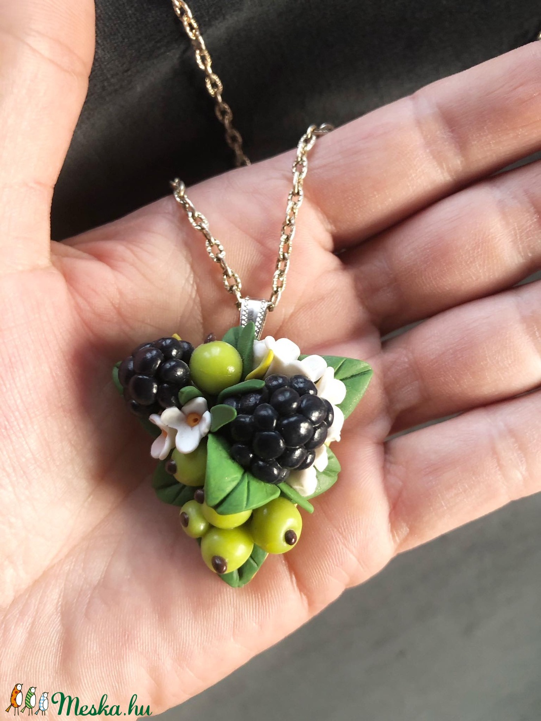 Szedres,bogyós nyaklánc - ékszer - nyaklánc - medálos nyaklánc - Meska.hu