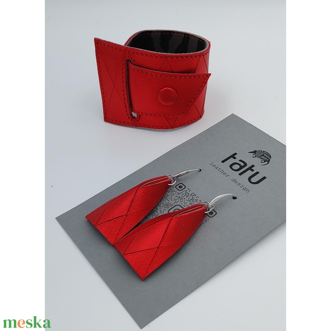 Geometrik szett bőr karkötő/ bőr fülbevaló - ékszer - ékszerszett - Meska.hu Geometrik szett bőr karkötő/ bőr fülbevaló - ékszer - ékszerszett - Meska.hu