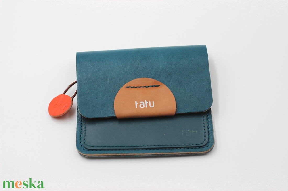 tatu Mini  bőr pénztárca kártyatartó - táska & tok - pénztárca & más tok - pénztárca - női pénztárca - Meska.hu