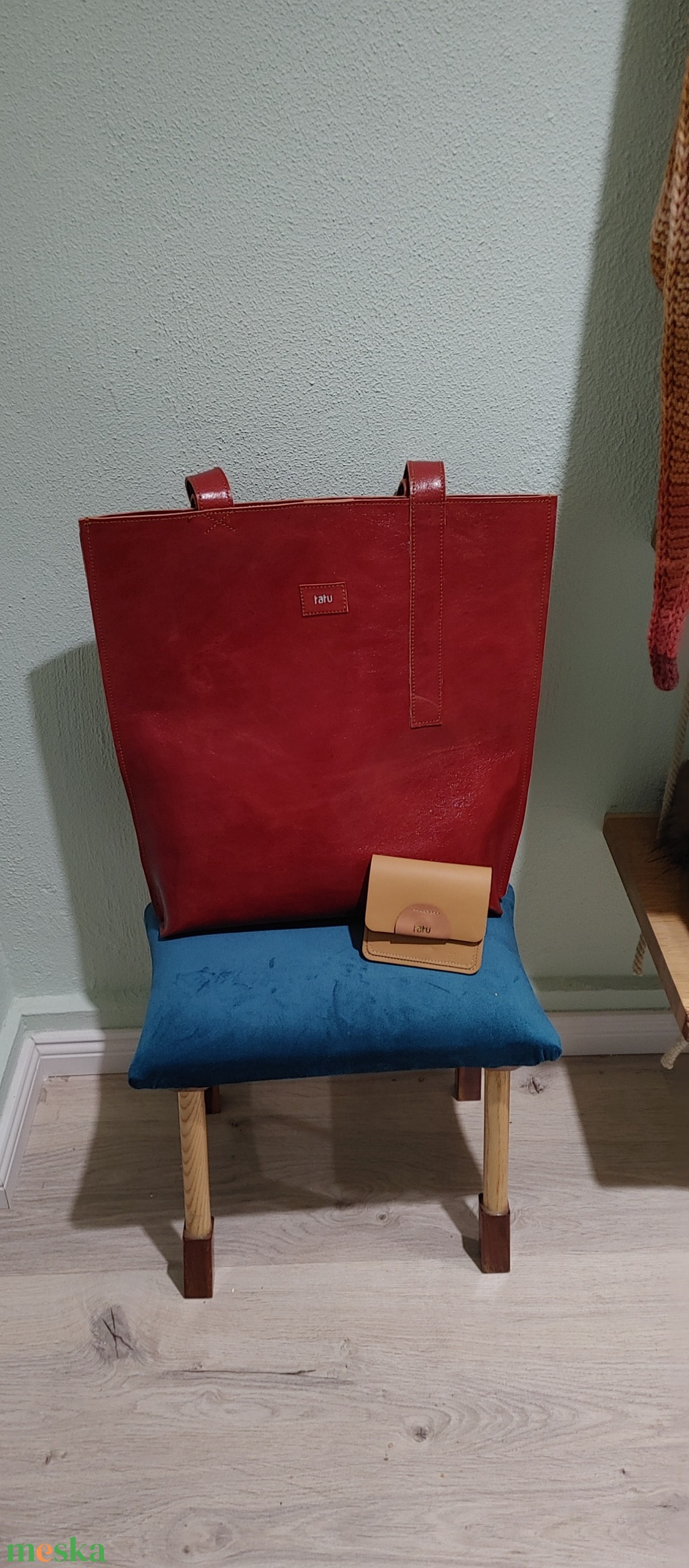 CLASSIC tatu TOTE bag oldaltaska shopper bőr táska - táska & tok - kézitáska & válltáska - nagy pakolós táska - Meska.hu