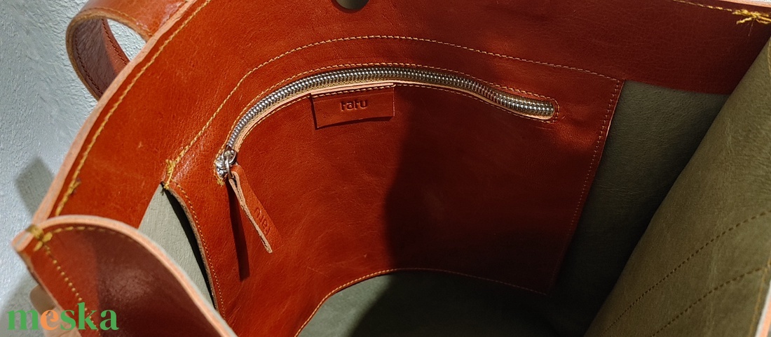 CLASSIC tatu TOTE bag oldaltaska shopper bőr táska - táska & tok - kézitáska & válltáska - nagy pakolós táska - Meska.hu