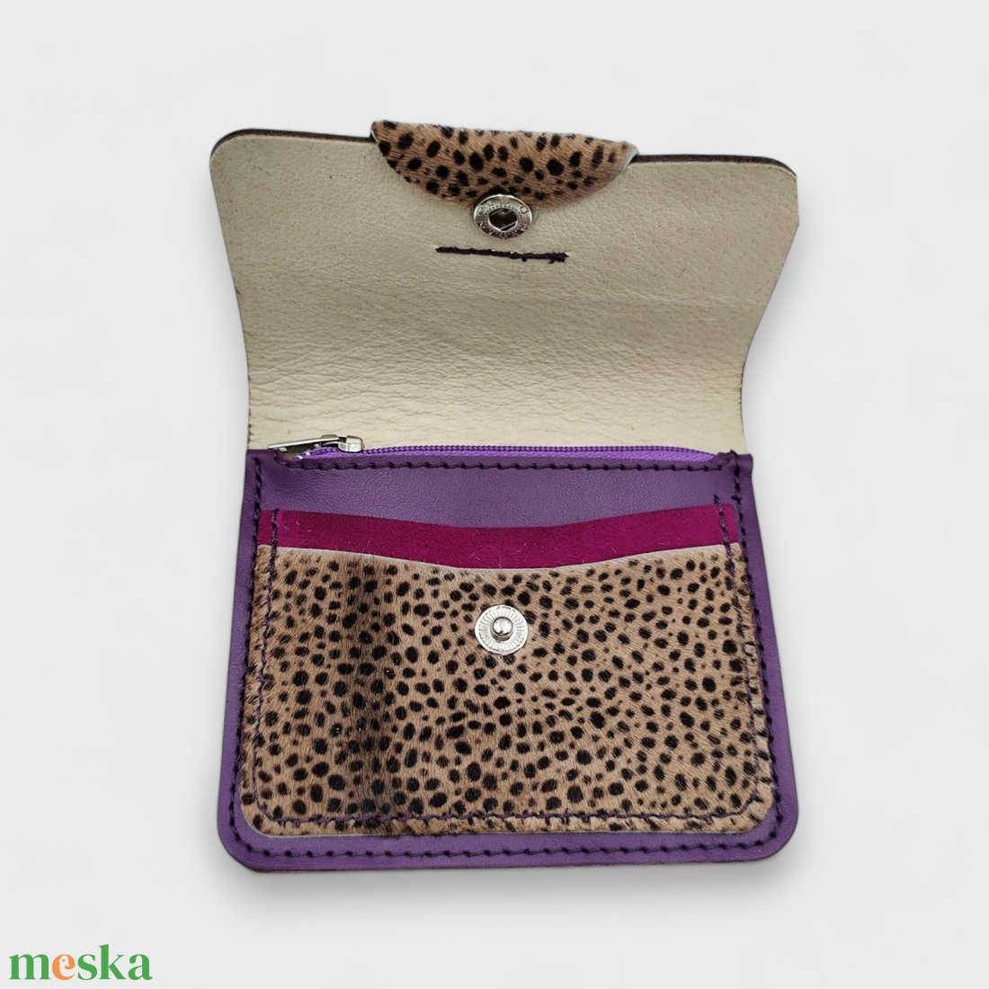 tatu Mini  bőr pénztárca kártyatartó - táska & tok - pénztárca & más tok - pénztárca - női pénztárca - Meska.hu