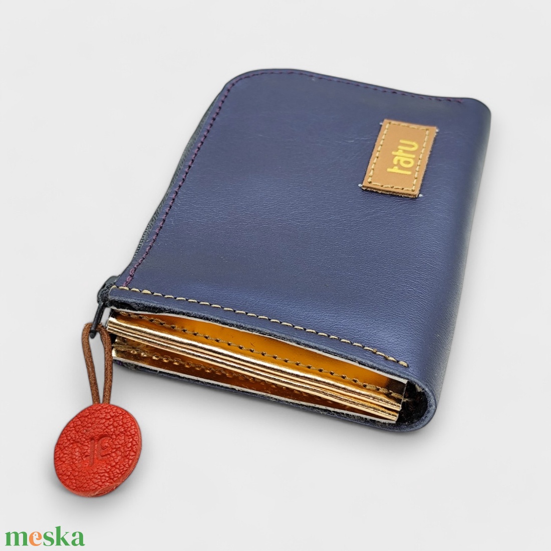 tatu Mini bőr pénztárca kártyatartó - táska & tok - pénztárca & más tok - pénztárca - női pénztárca - Meska.hu tatu Mini bőr pénztárca kártyatartó - táska & tok - pénztárca & más tok - pénztárca - női pénztárca - Meska.hu