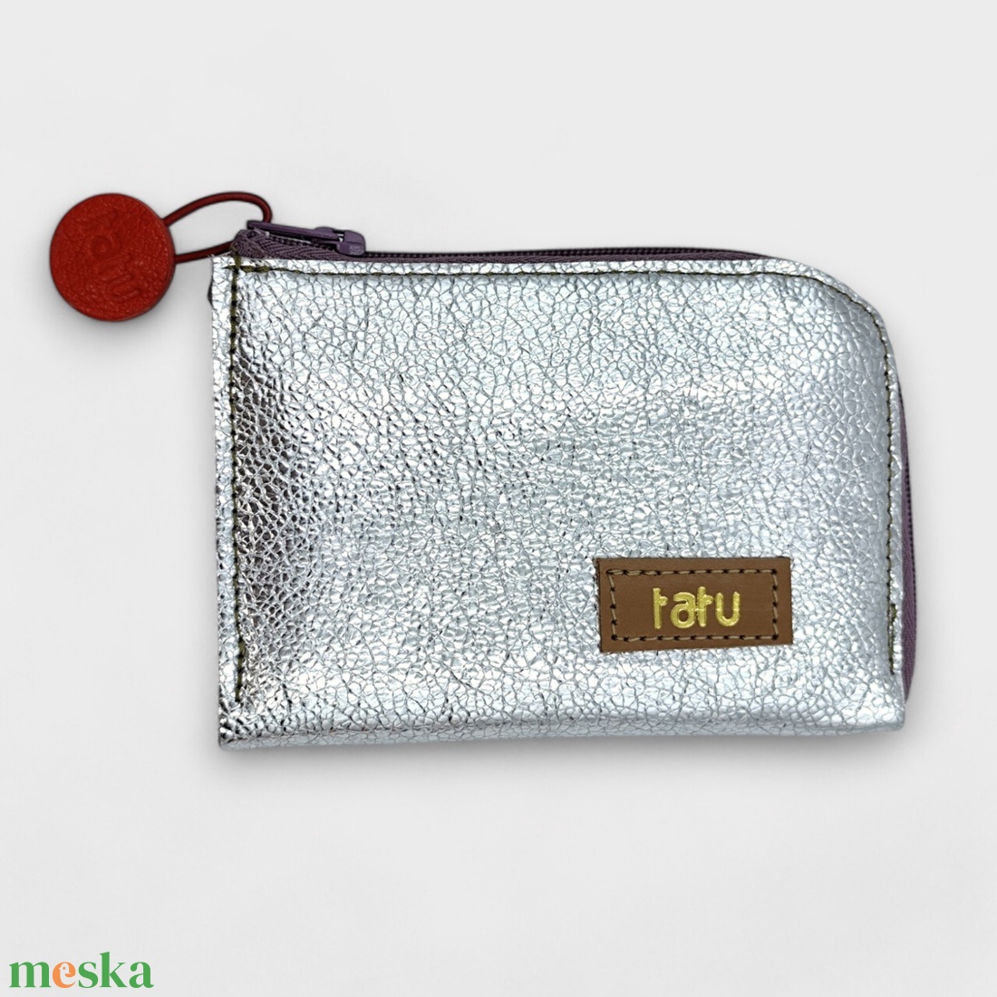 tatu Mini bőr pénztárca kártyatartó - táska & tok - pénztárca & más tok - pénztárca - női pénztárca - Meska.hu