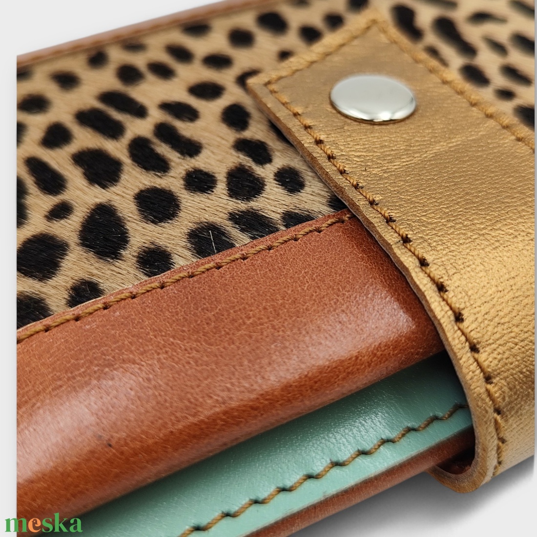 ENI Tatu bőr pénztárca kártyatartó - táska & tok - pénztárca & más tok - aprópénztartó - Meska.hu