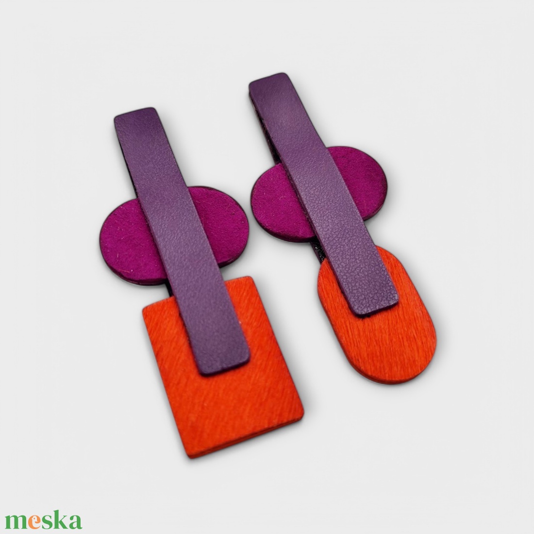 BAUHAUS bőr fülbevaló - ékszer - fülbevaló - lógó fülbevaló - Meska.hu BAUHAUS bőr fülbevaló - ékszer - fülbevaló - lógó fülbevaló - Meska.hu