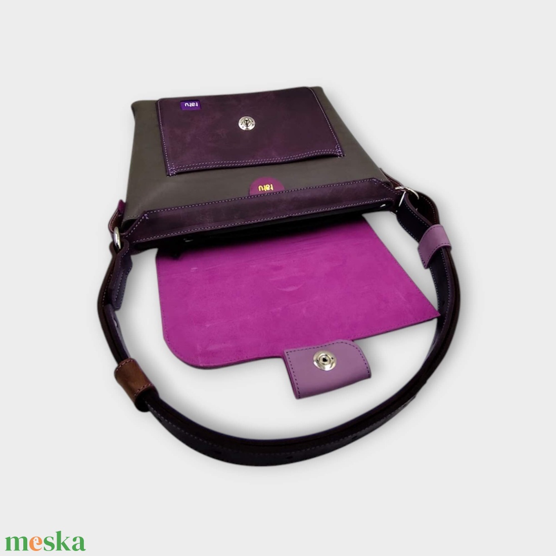 DAVIDA oldaltáska LILA KÖD - táska & tok - kézitáska & válltáska - válltáska - Meska.hu