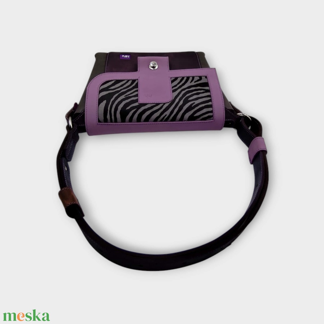 DAVIDA oldaltáska LILA KÖD - táska & tok - kézitáska & válltáska - válltáska - Meska.hu