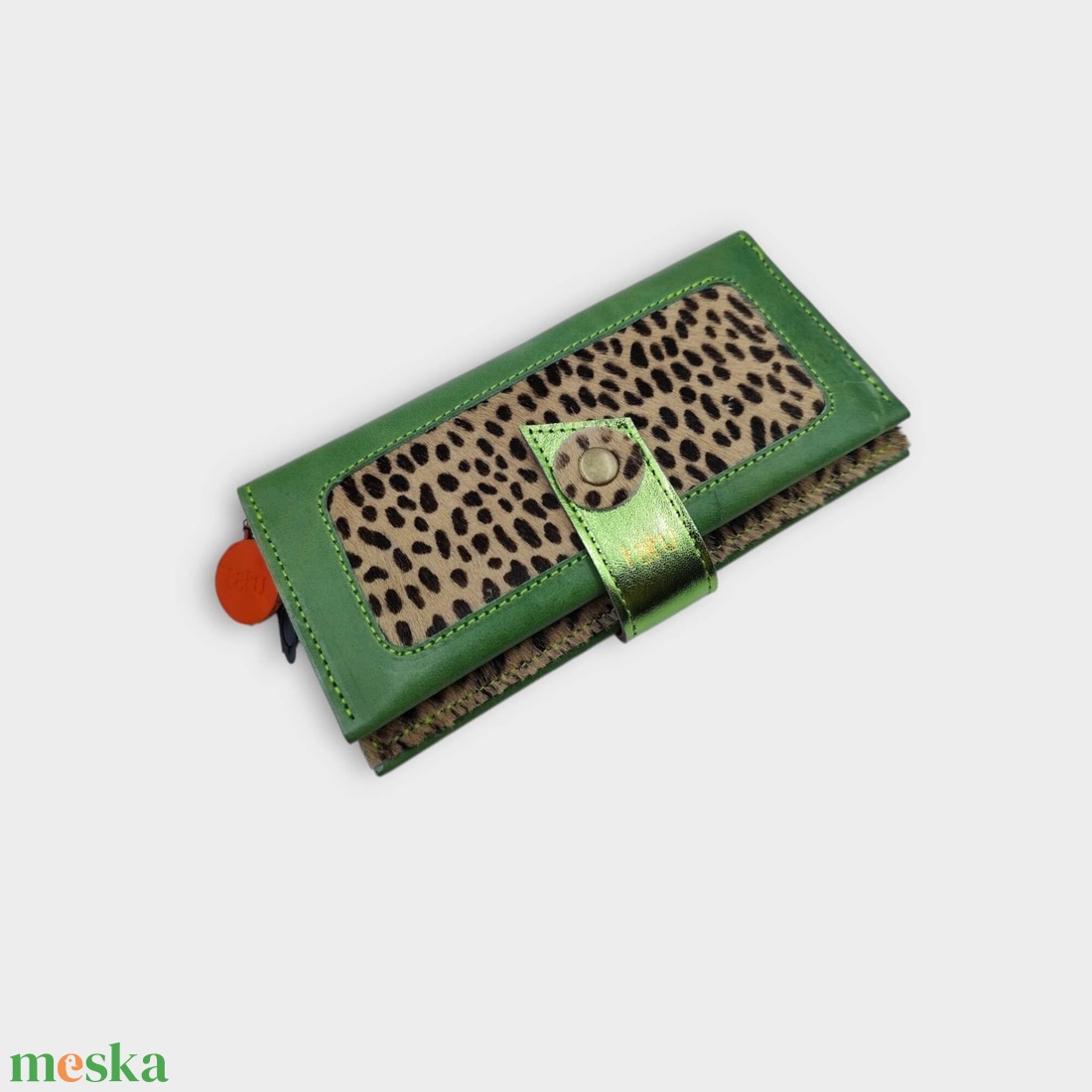ENI Tatu bőr pénztárca kártyatartó - táska & tok - pénztárca & más tok - aprópénztartó - Meska.hu