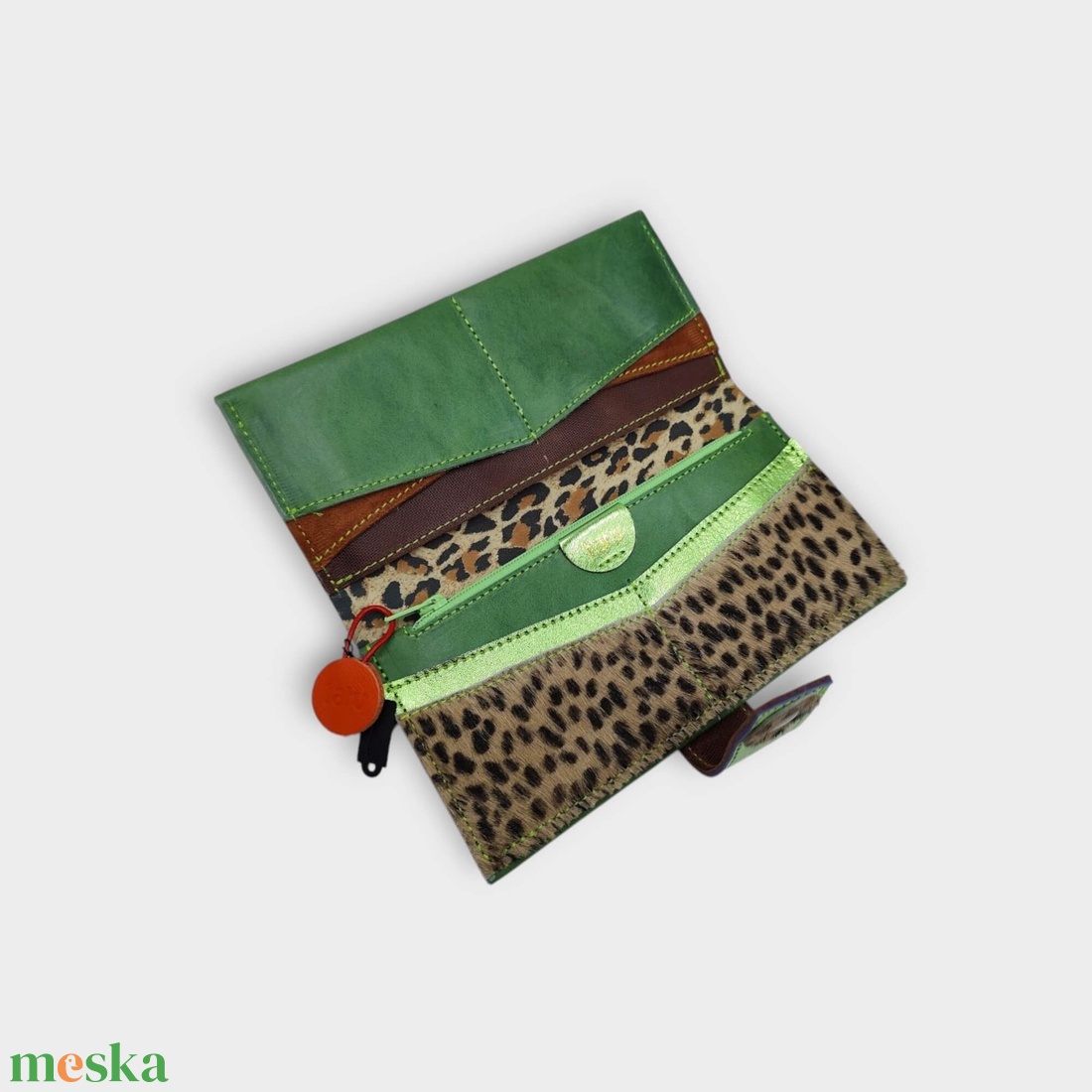 ENI Tatu bőr pénztárca kártyatartó - táska & tok - pénztárca & más tok - aprópénztartó - Meska.hu