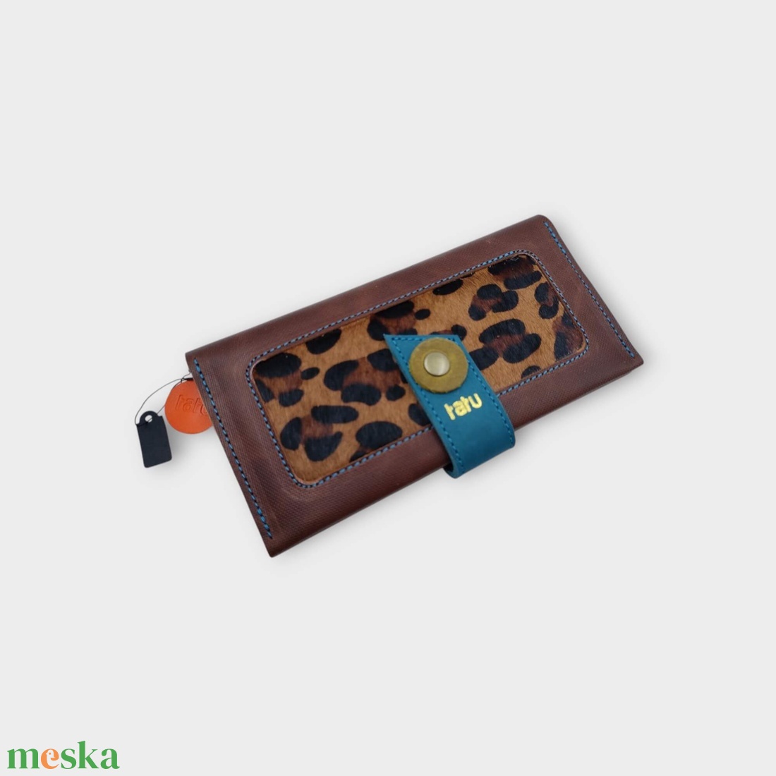 ENI Tatu bőr pénztárca kártyatartó - táska & tok - pénztárca & más tok - aprópénztartó - Meska.hu