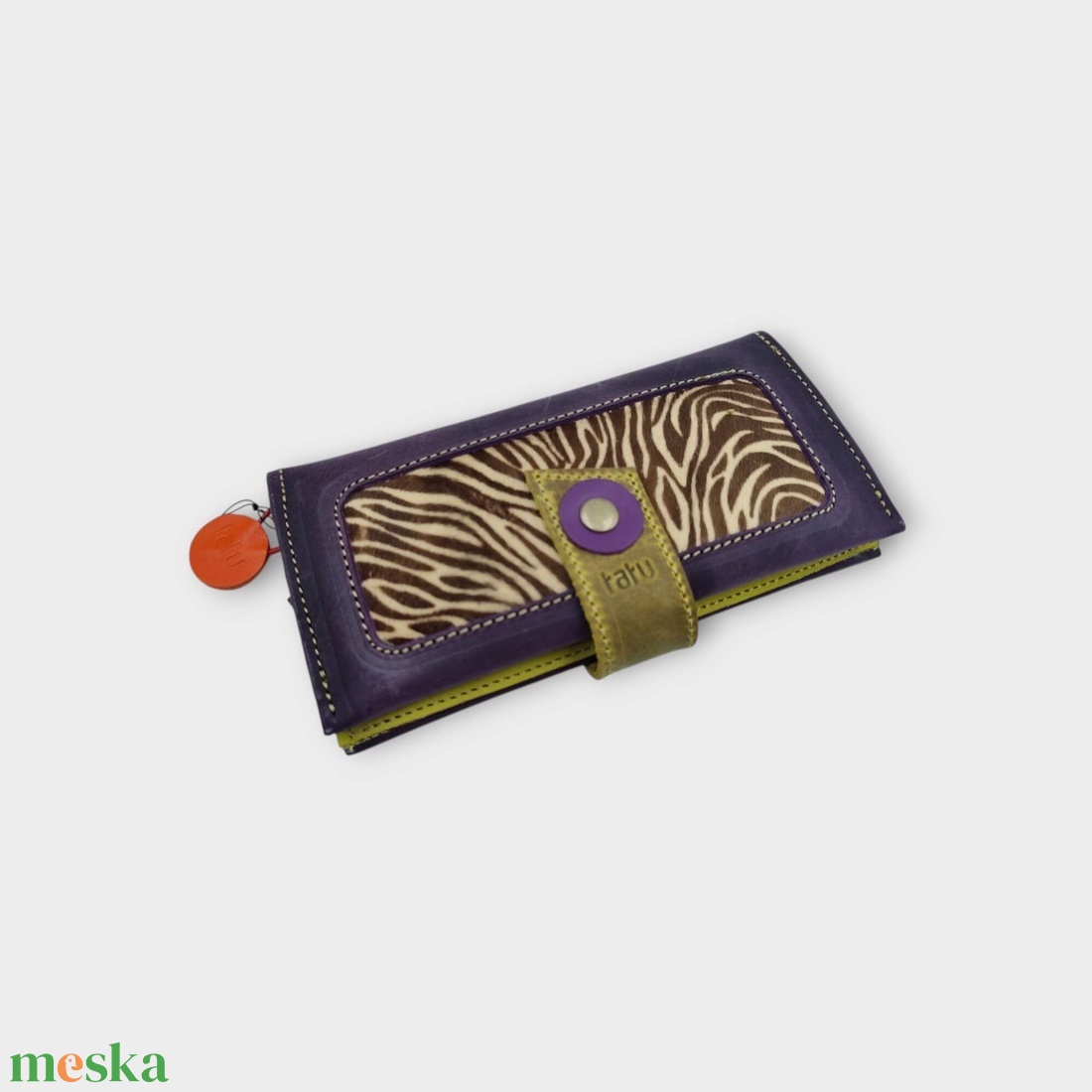 ENI Tatu bőr pénztárca kártyatartó - táska & tok - pénztárca & más tok - aprópénztartó - Meska.hu