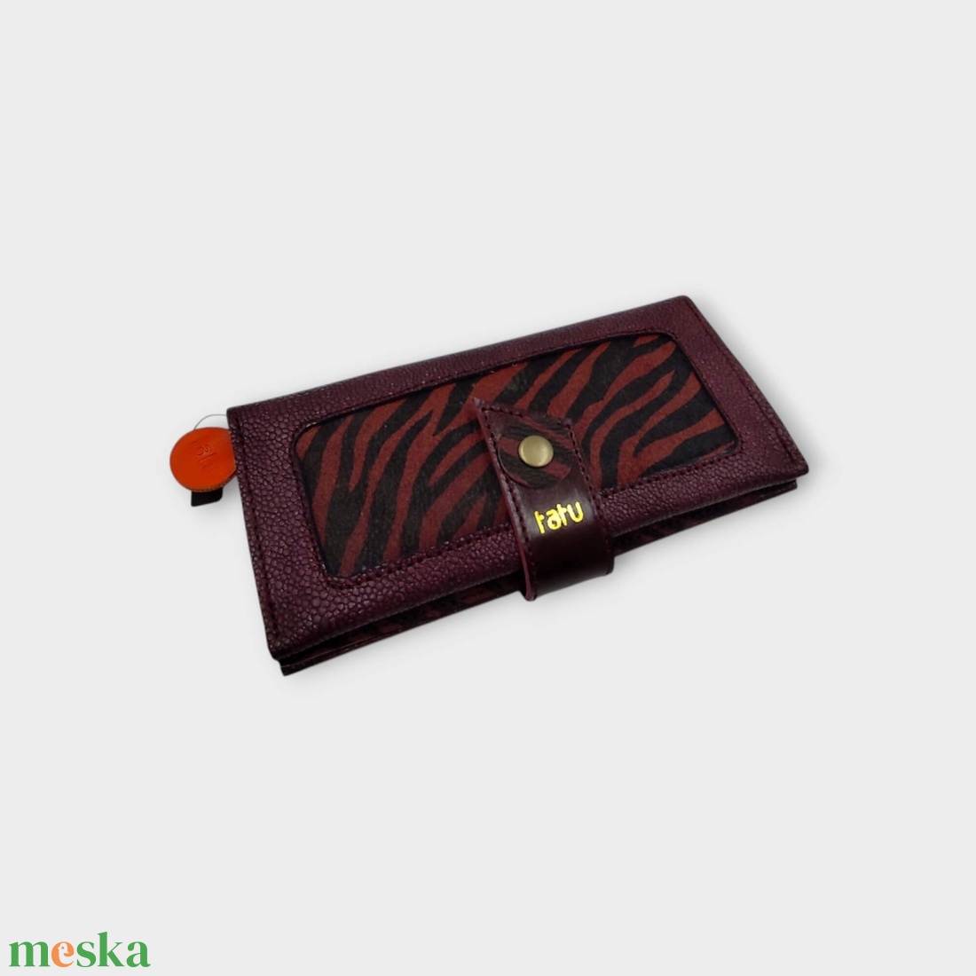 ENI Tatu bőr pénztárca kártyatartó - táska & tok - pénztárca & más tok - aprópénztartó - Meska.hu