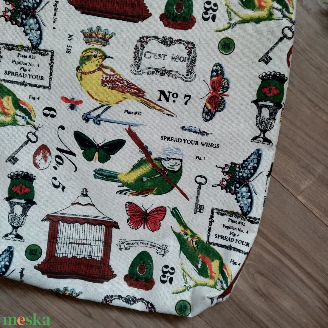 Madár világ színes mintás, vastag anyagú válltáska - táska & tok - bevásárlás & shopper táska - shopper, textiltáska, szatyor - Meska.hu Madár világ színes mintás, vastag anyagú válltáska - táska & tok - bevásárlás & shopper táska - shopper, textiltáska, szatyor - Meska.hu