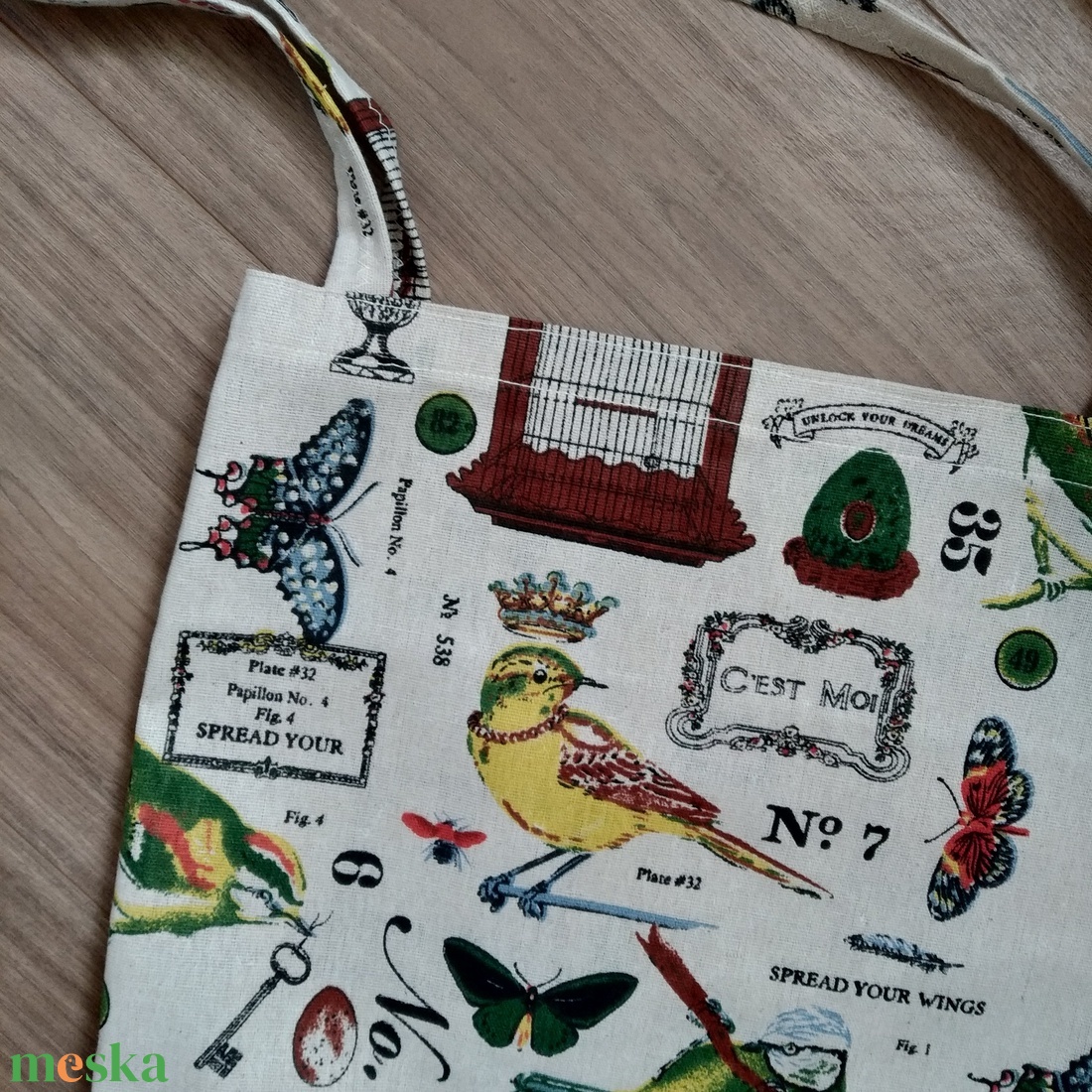 Madár világ színes mintás, vastag anyagú válltáska - táska & tok - bevásárlás & shopper táska - shopper, textiltáska, szatyor - Meska.hu Madár világ színes mintás, vastag anyagú válltáska - táska & tok - bevásárlás & shopper táska - shopper, textiltáska, szatyor - Meska.hu