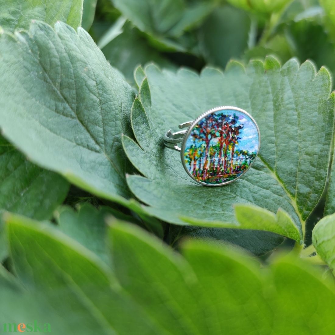 kézzel festett mini 2 forintos érme Monet inspirálta gyűrű - ékszer - gyűrű - statement gyűrű - Meska.hu kézzel festett mini 2 forintos érme Monet inspirálta gyűrű - ékszer - gyűrű - statement gyűrű - Meska.hu