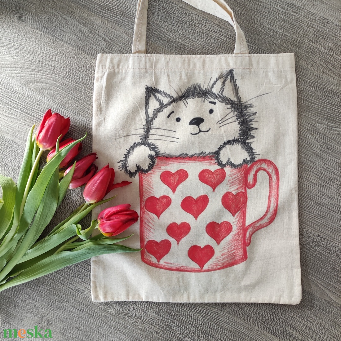 egy bögrényi cica kézzel rajzolt natúr vászontáska - táska & tok - bevásárlás & shopper táska - shopper, textiltáska, szatyor - Meska.hu egy bögrényi cica kézzel rajzolt natúr vászontáska - táska & tok - bevásárlás & shopper táska - shopper, textiltáska, szatyor - Meska.hu