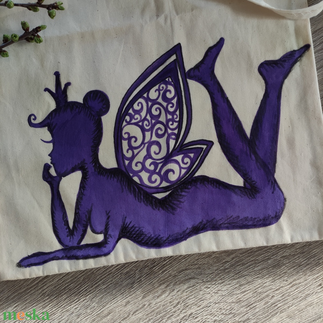 unatkozó lila tündér kézzel rajzolt natúr vászontáska - táska & tok - bevásárlás & shopper táska - shopper, textiltáska, szatyor - Meska.hu unatkozó lila tündér kézzel rajzolt natúr vászontáska - táska & tok - bevásárlás & shopper táska - shopper, textiltáska, szatyor - Meska.hu