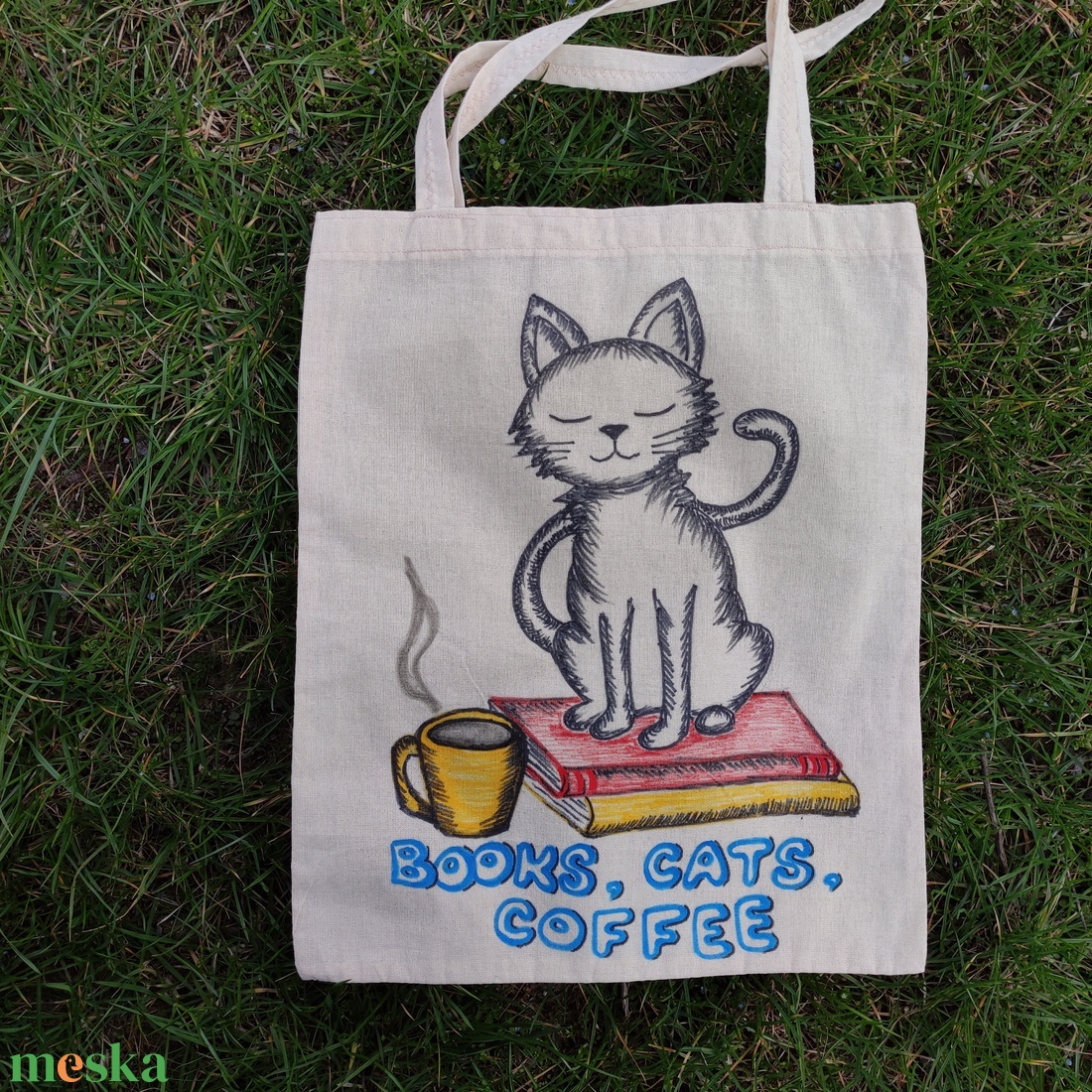 being a catmom, kézzel rajzolt cicás natúr vászontáska - táska & tok - bevásárlás & shopper táska - shopper, textiltáska, szatyor - Meska.hu being a catmom, kézzel rajzolt cicás natúr vászontáska - táska & tok - bevásárlás & shopper táska - shopper, textiltáska, szatyor - Meska.hu