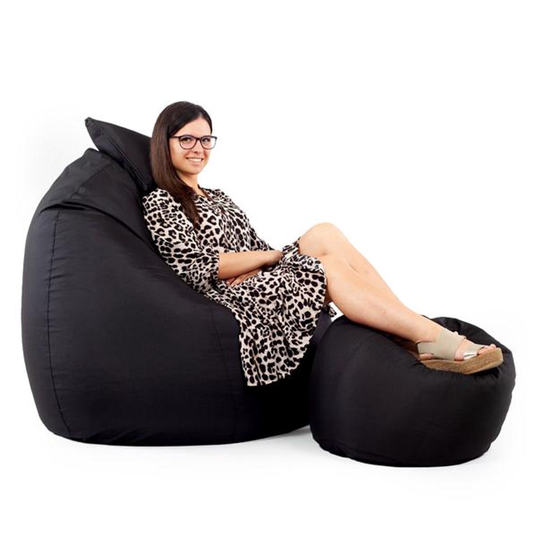 Fekete ALL IN Kültéri XXL Babzsákfotel Garnitúra -  - Meska.hu