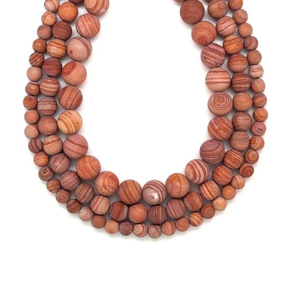 Jáspis matt golyó 8mm  ékszerkészítő alapanyag (füzér) - kellékek & szerszámok - ásvány alapanyag - ásványfüzér - Meska.hu