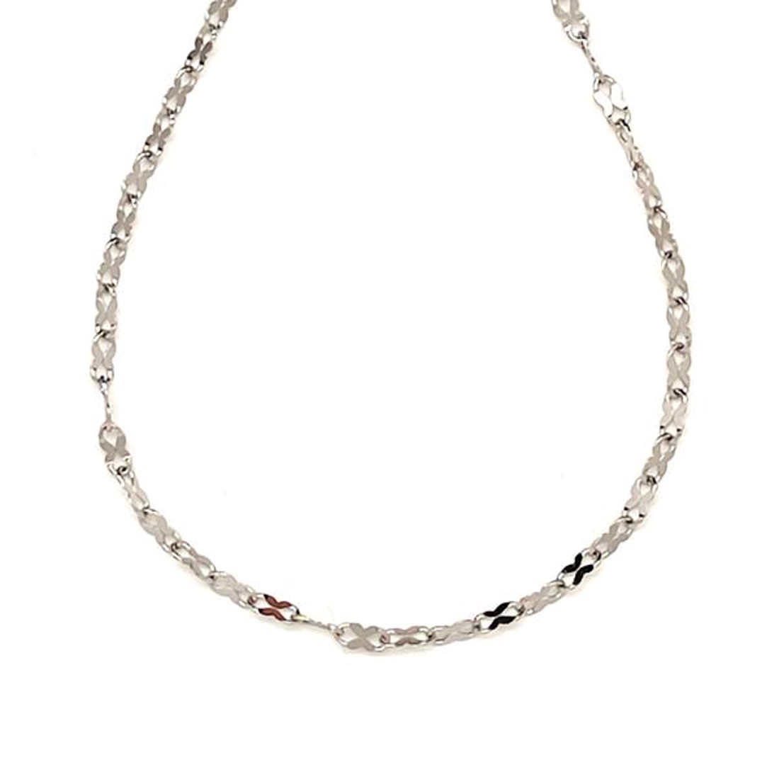 Orvosi acél ezüstszínű lapított ovál lánc 45 cm - ékszer - nyaklánc - Meska.hu Orvosi acél ezüstszínű lapított ovál lánc 45 cm - ékszer - nyaklánc - Meska.hu