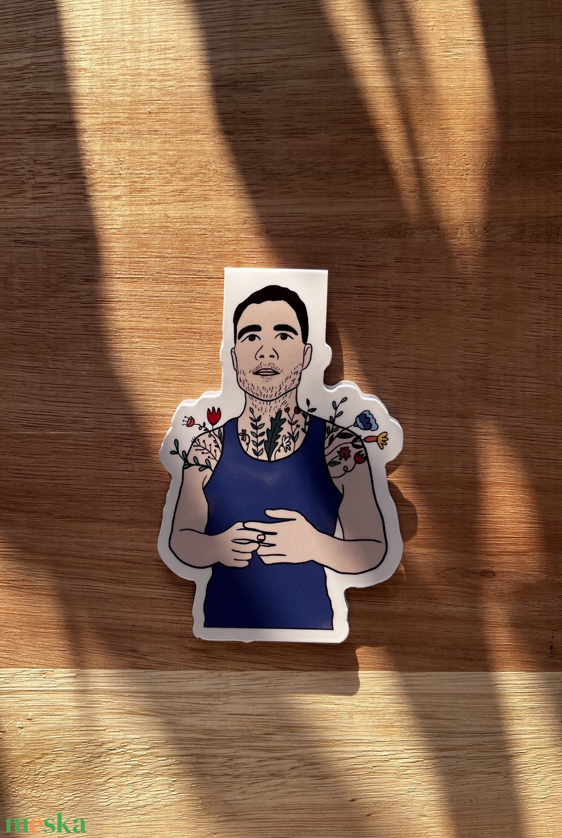 A férfi virágoskertje - mágneses könyvjelző - könyv & zene - könyvjelző - Meska.hu