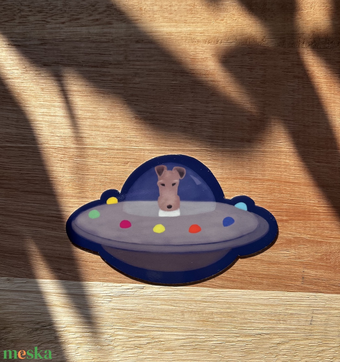 Foxi az űrben - vinyl matrica - otthon & életmód - papír, írószer - matrica, matrica csomag - Meska.hu