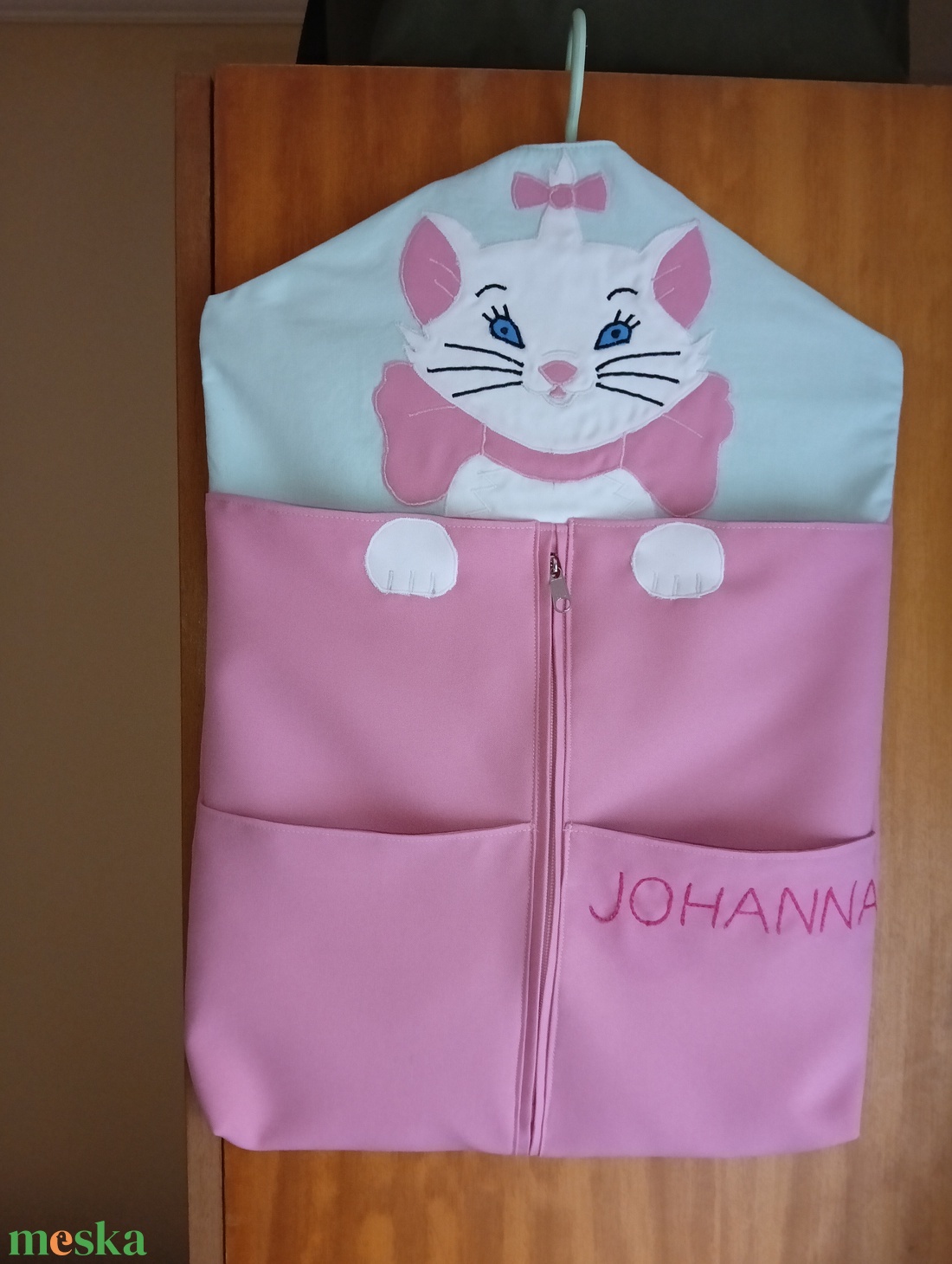 Cicás ovis zsák,névvel - játék & sport - ovis felszerelés - óvodai jelek - Meska.hu