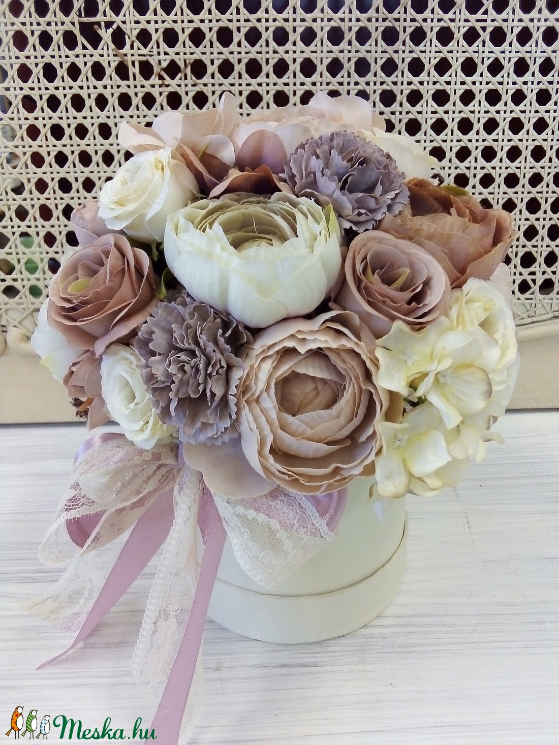 Vintage virágbox -  - Meska.hu