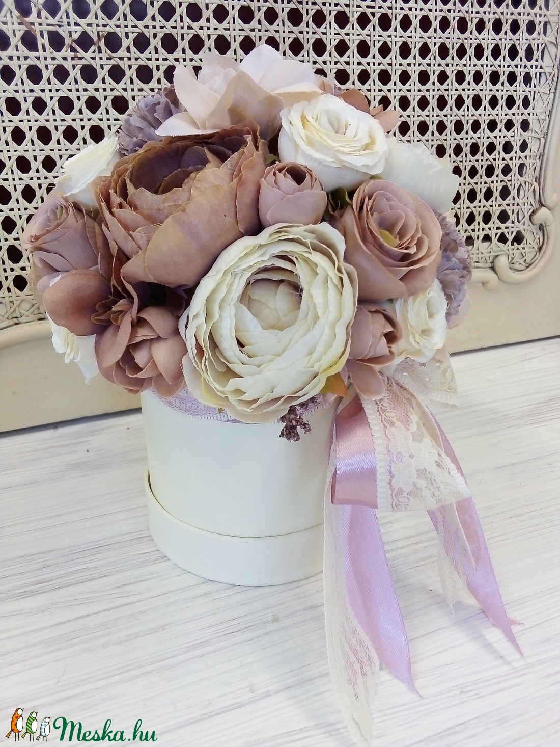 Vintage virágbox -  - Meska.hu