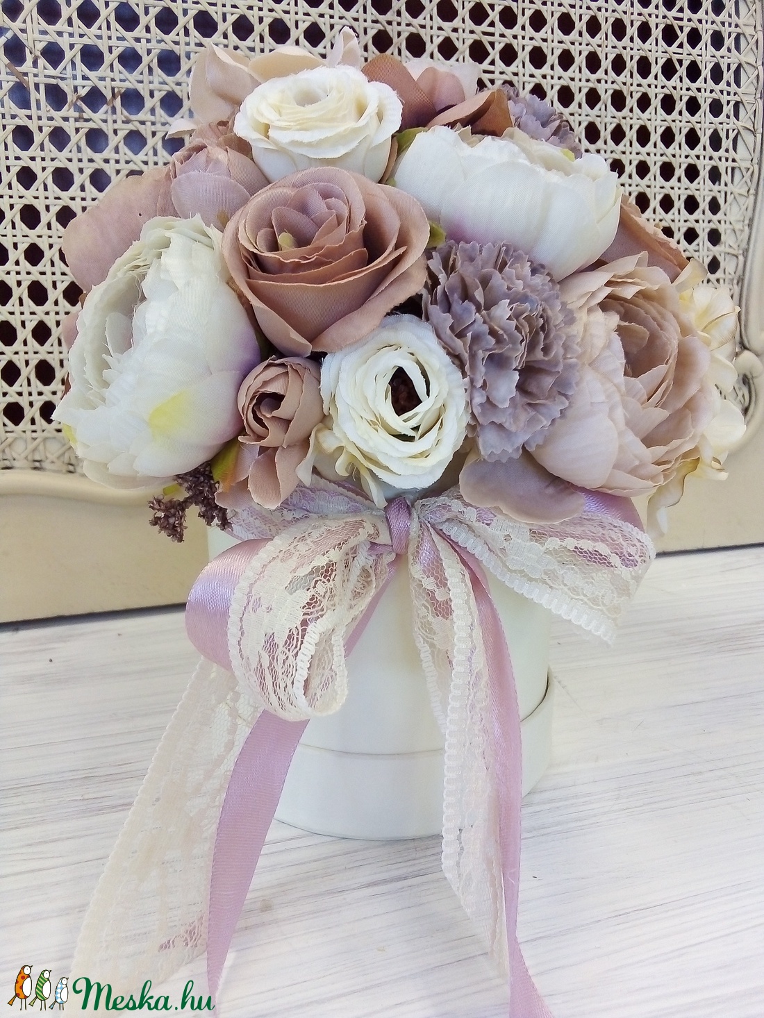 Vintage virágbox -  - Meska.hu