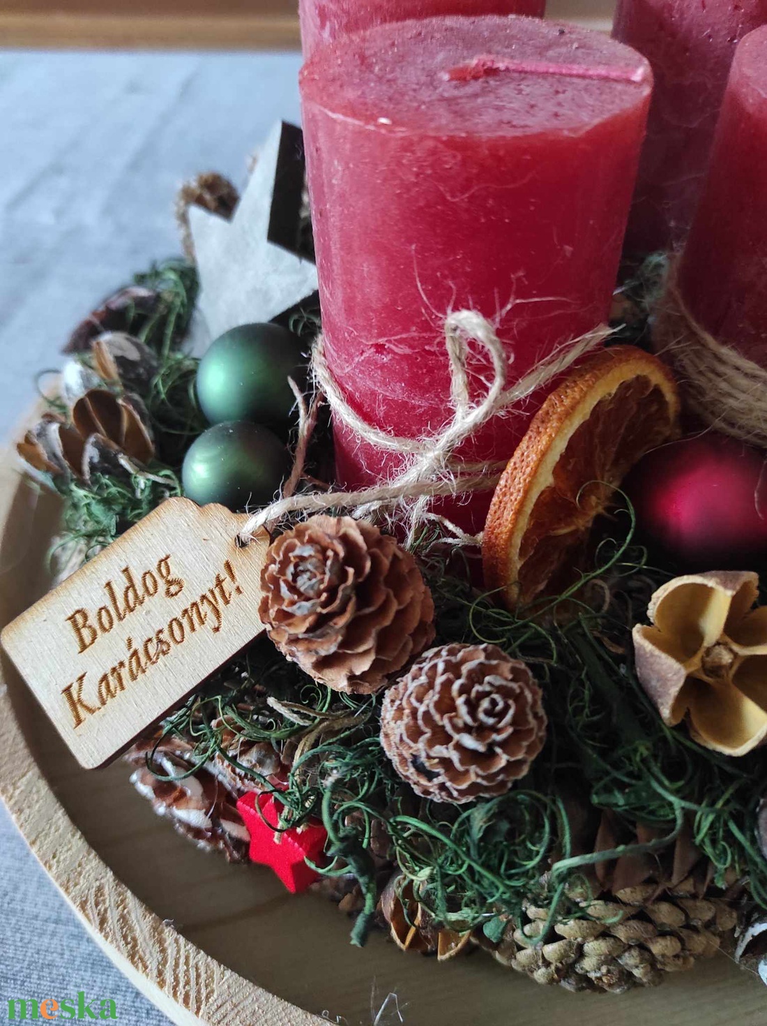 Adventi koszorú(piros-zöld) - karácsony - adventi díszek - adventi koszorú - Meska.hu Adventi koszorú(piros-zöld) - karácsony - adventi díszek - adventi koszorú - Meska.hu