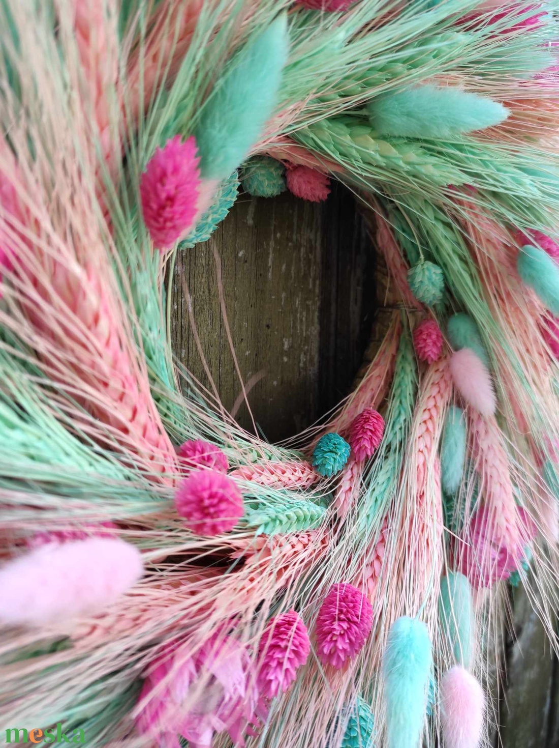 Színes szárazvirág koszorú,ajtódísz(pink-türkiz) - otthon & életmód - dekoráció - ajtó- és ablak dekoráció - ajtódísz & kopogtató - Meska.hu Színes szárazvirág koszorú,ajtódísz(pink-türkiz) - otthon & életmód - dekoráció - ajtó- és ablak dekoráció - ajtódísz & kopogtató - Meska.hu