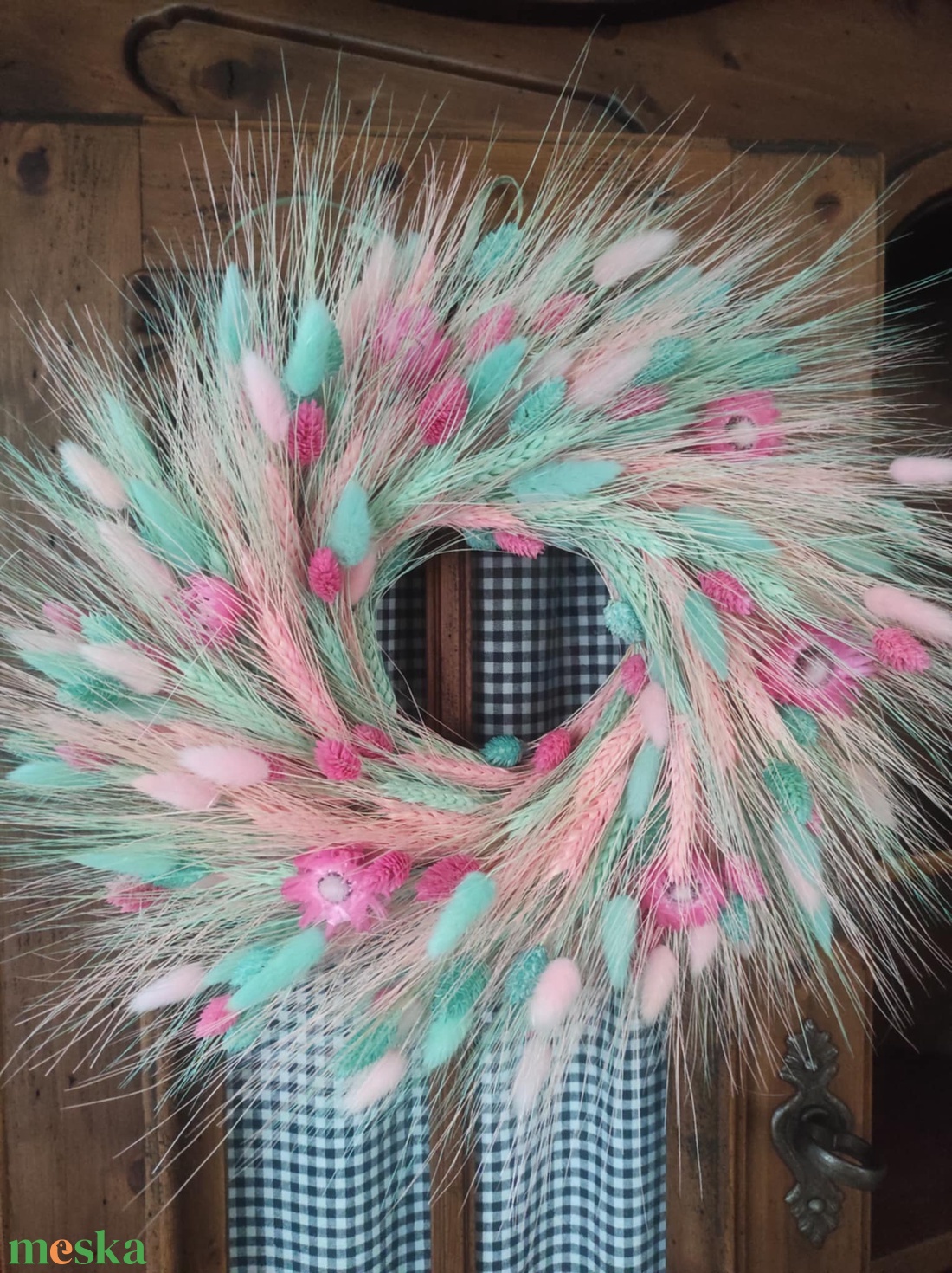 Búzakoszorú,ajtódísz(pink-menta) - otthon & életmód - dekoráció - ajtó- és ablak dekoráció - ajtódísz & kopogtató - Meska.hu Búzakoszorú,ajtódísz(pink-menta) - otthon & életmód - dekoráció - ajtó- és ablak dekoráció - ajtódísz & kopogtató - Meska.hu