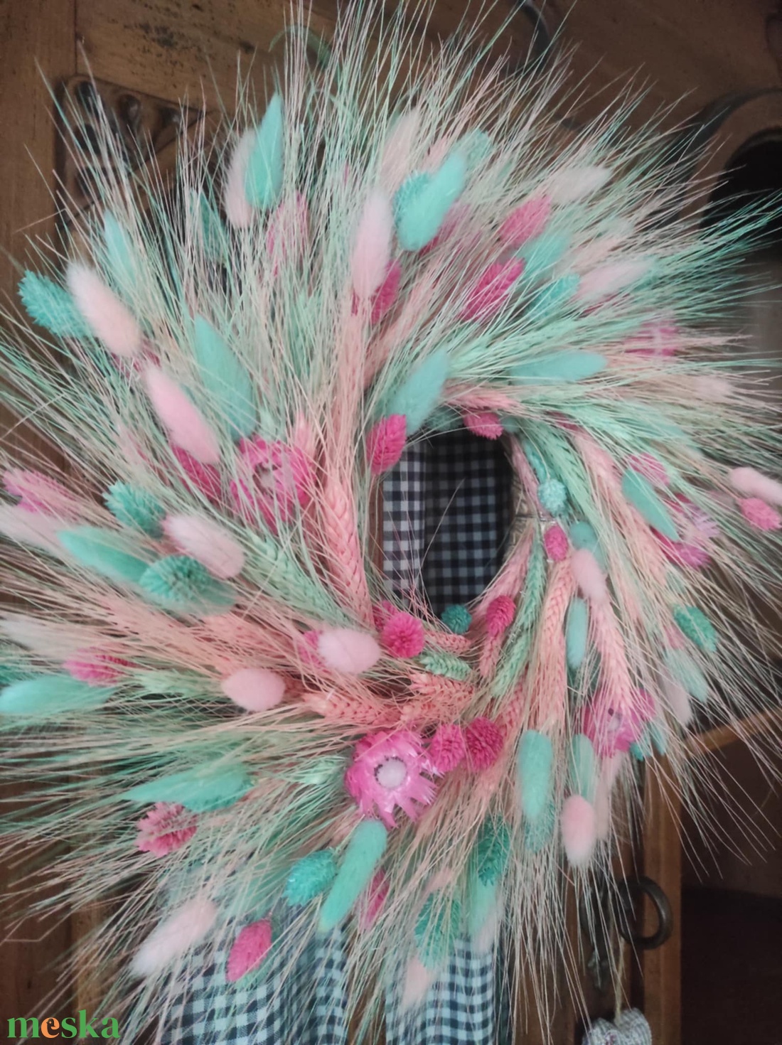 Búzakoszorú,ajtódísz(pink-menta) - otthon & életmód - dekoráció - ajtó- és ablak dekoráció - ajtódísz & kopogtató - Meska.hu Búzakoszorú,ajtódísz(pink-menta) - otthon & életmód - dekoráció - ajtó- és ablak dekoráció - ajtódísz & kopogtató - Meska.hu