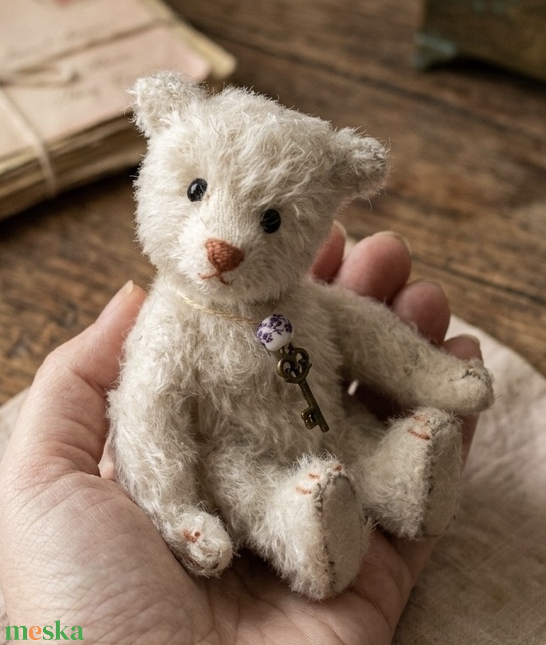 Egyedi kézzel készült antik stílusú mackó maci  - művészet - más gyűjtemények - Meska.hu