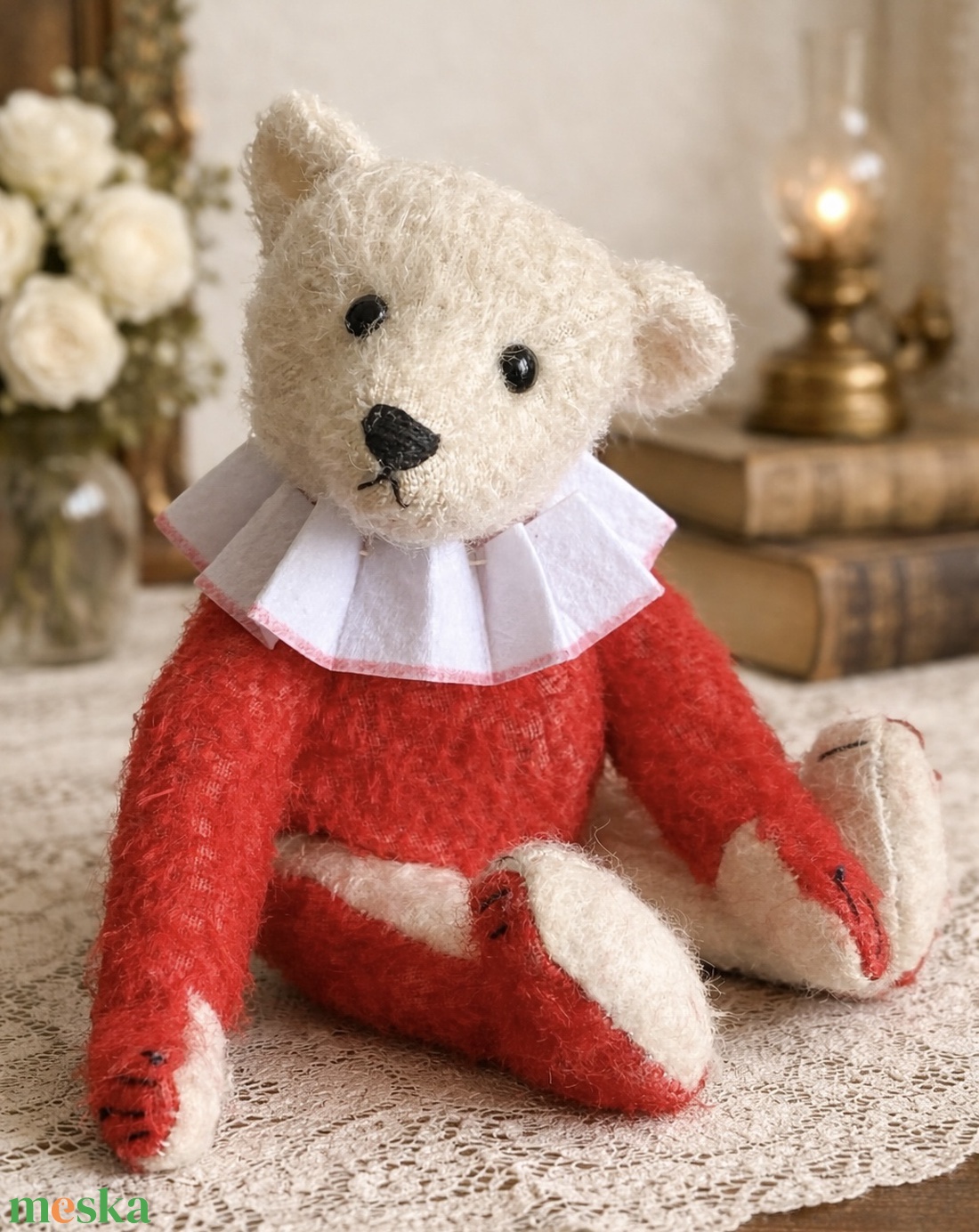 Egyedi antik stílusú kézzel készült mackó maci - művészet - más gyűjtemények - Meska.hu