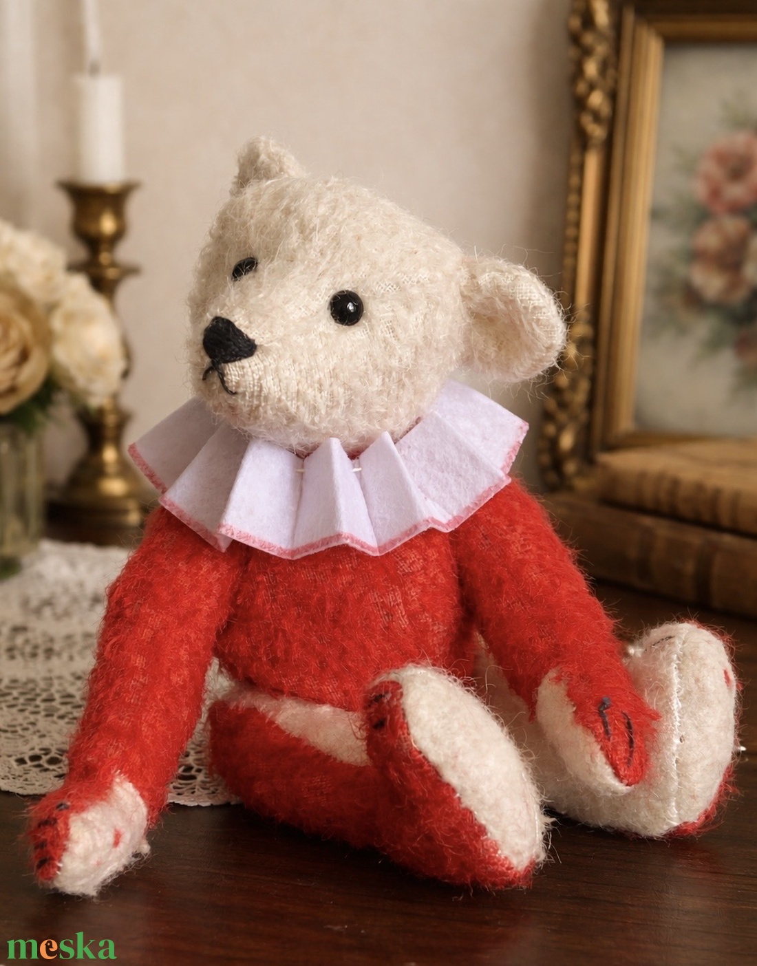 Egyedi antik stílusú kézzel készült mackó maci - művészet - más gyűjtemények - Meska.hu