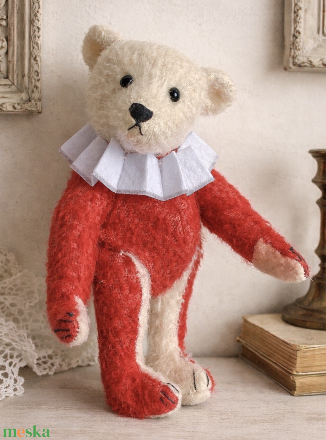 Egyedi antik stílusú kézzel készült mackó maci - művészet - más gyűjtemények - Meska.hu