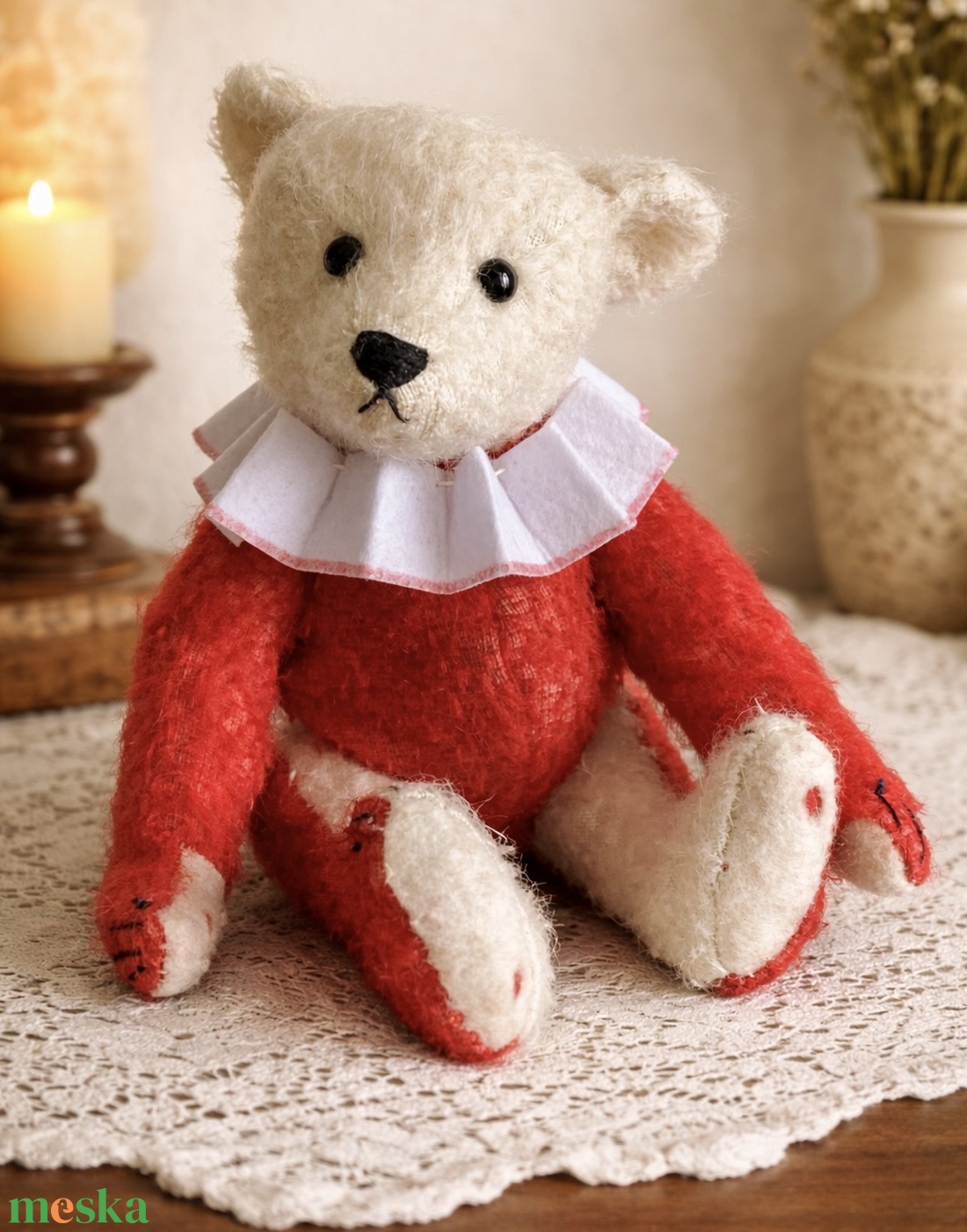 Egyedi antik stílusú kézzel készült mackó maci - művészet - más gyűjtemények - Meska.hu