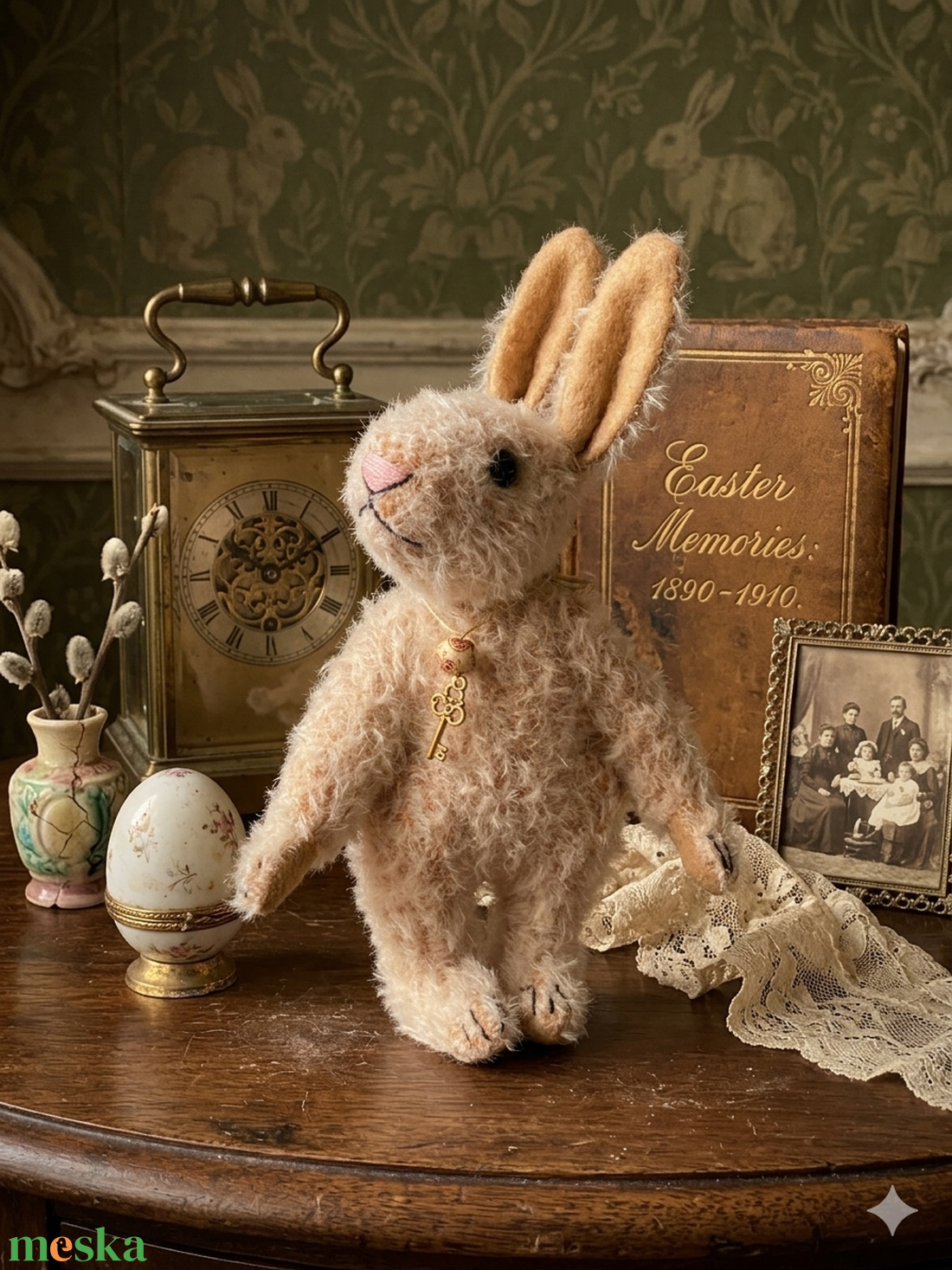 Egyedi antik stílusú kézzel készült nyuszi nyúl - művészet - más gyűjtemények - Meska.hu