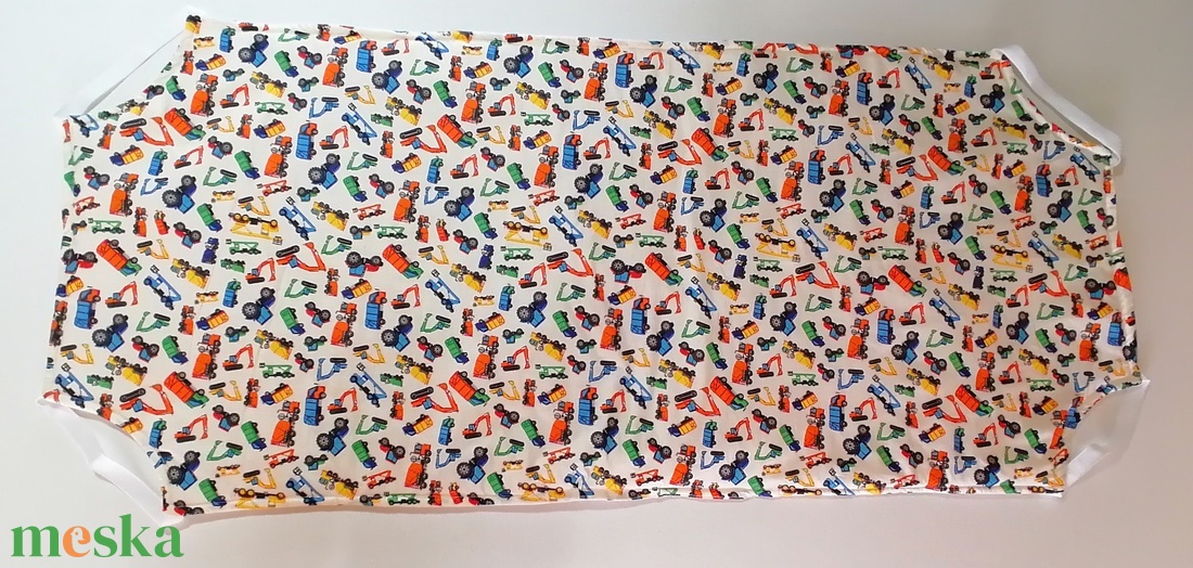 Óvodai vízhatlan lepedő - munkagépek - játék & sport - ovis felszerelés - ovis lepedő - Meska.hu