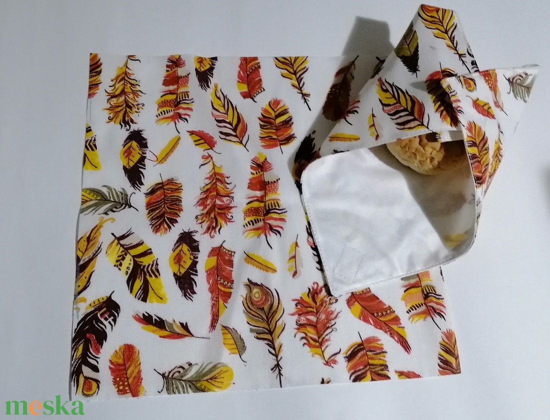 Újraszalvéta- madártollak - táska & tok - uzsonna- & ebéd tartó - szendvics csomagoló - Meska.hu