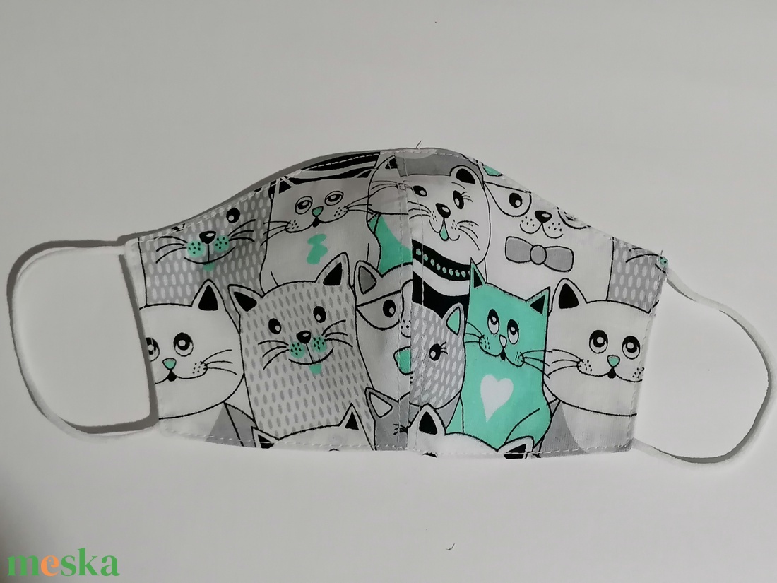 Textil maszk / zöld macska - maszk, arcmaszk - gyerek - Meska.hu Textil maszk / zöld macska - maszk, arcmaszk - gyerek - Meska.hu