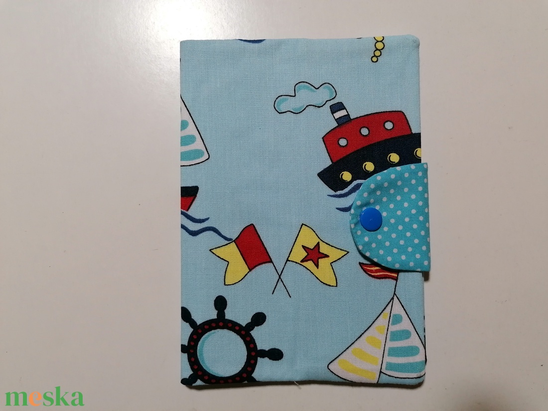 Textil egészségügyi kiskönyv borító - tenger  - otthon & életmód - papír, írószer - egészségügyi kiskönyv borító - Meska.hu