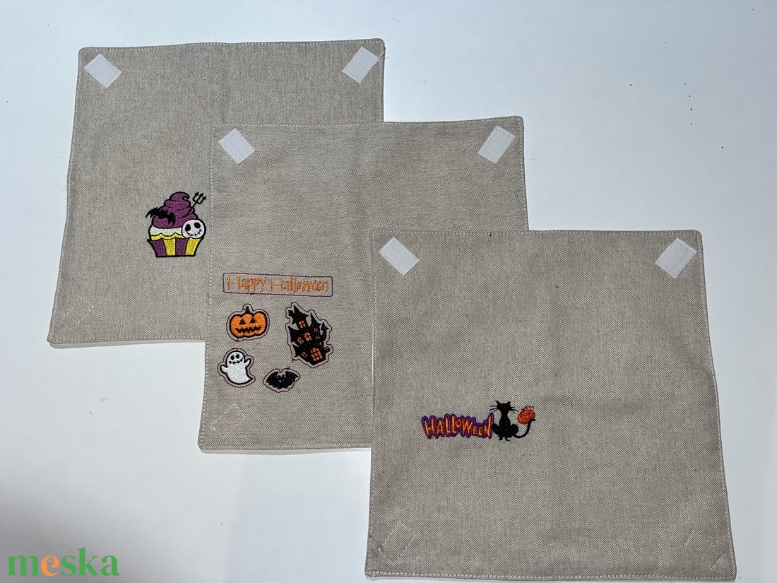 Újraszalvéta- helloweeni  macska - táska & tok - uzsonna- & ebéd tartó - szendvics csomagoló - Meska.hu